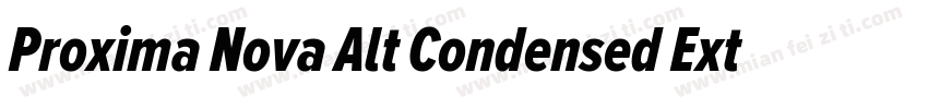 Proxima Nova Alt Condensed Extrabol字体转换